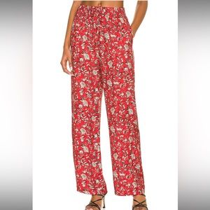 Revolve x Tell Your Friends Pajama Pant in Nara Red